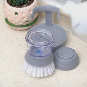 CEPILLO CON DISPENSADOR DE JABON