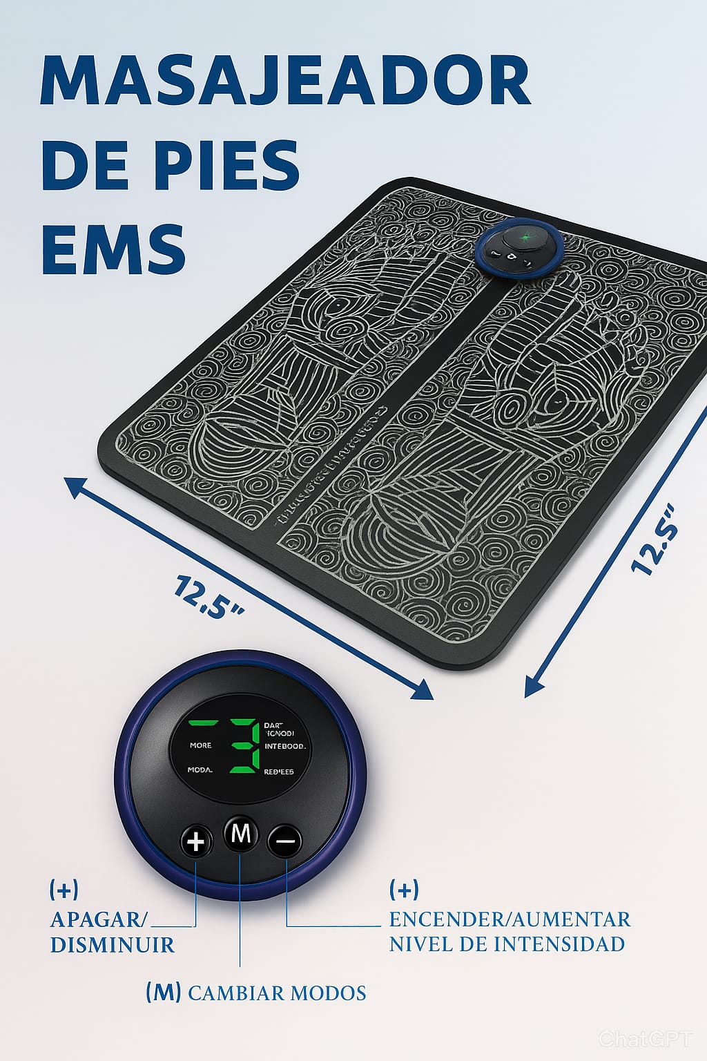 Masajeador Eléctrico Pies Multifunc. Ems