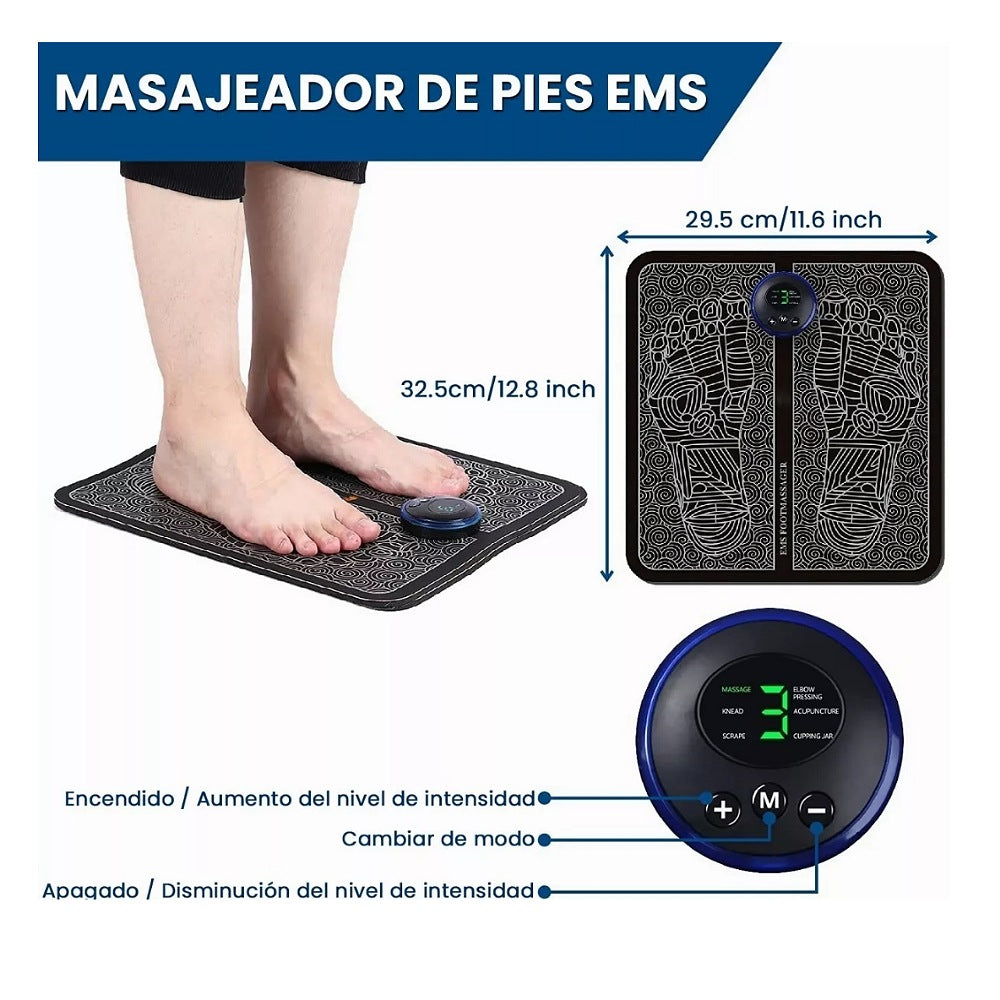 Masajeador Eléctrico Pies Multifunc. Ems