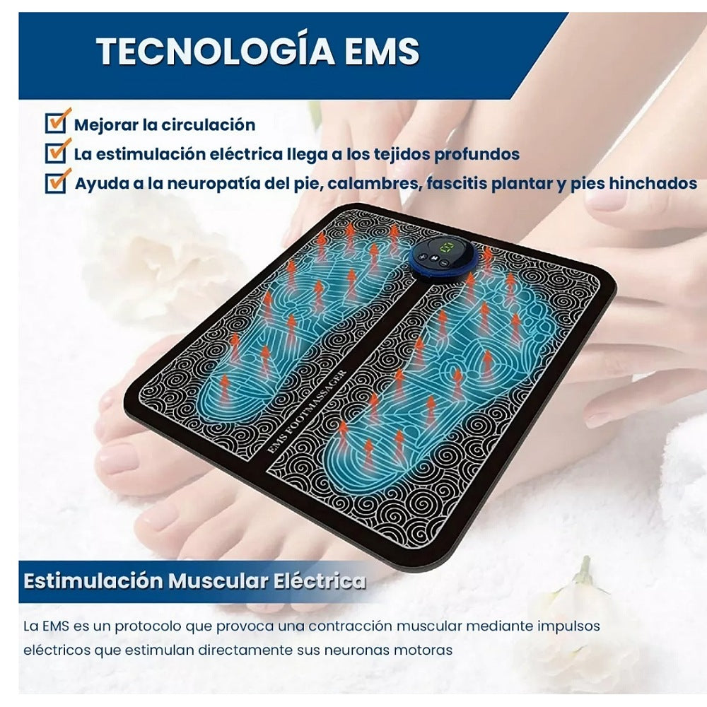 Masajeador Eléctrico Pies Multifunc. Ems